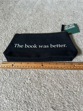 Barnes & Noble Black Canvas Pouch, NWT